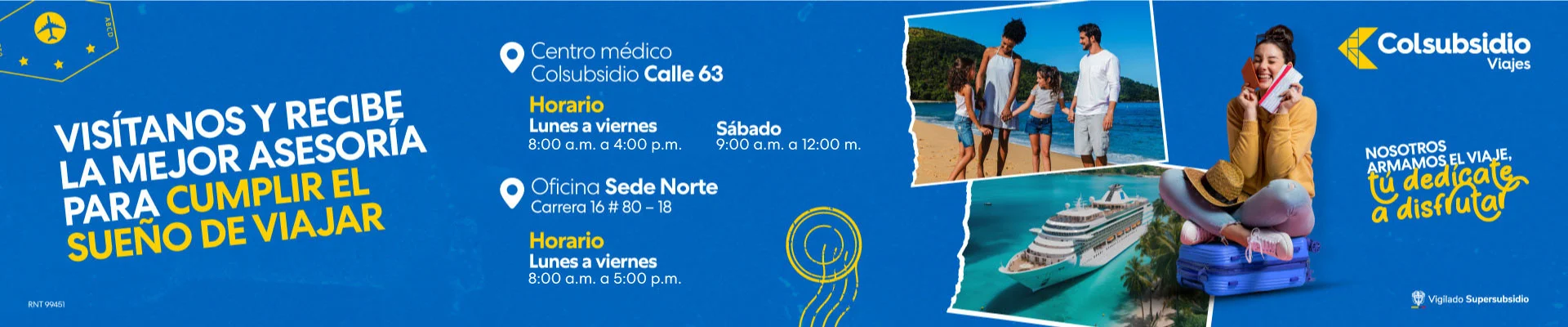 oficinas Viajes Colsubsidio